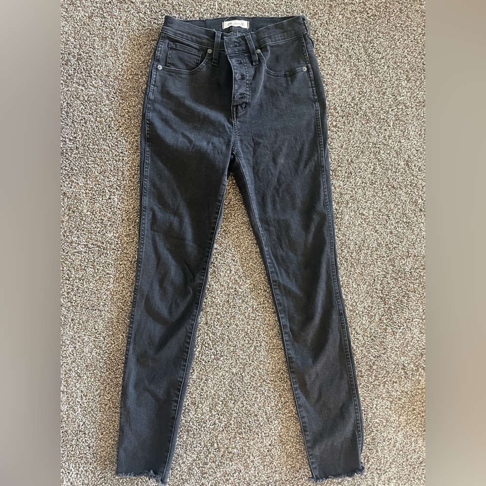 Madewell 10 inch High Rise Skinny - BLACK